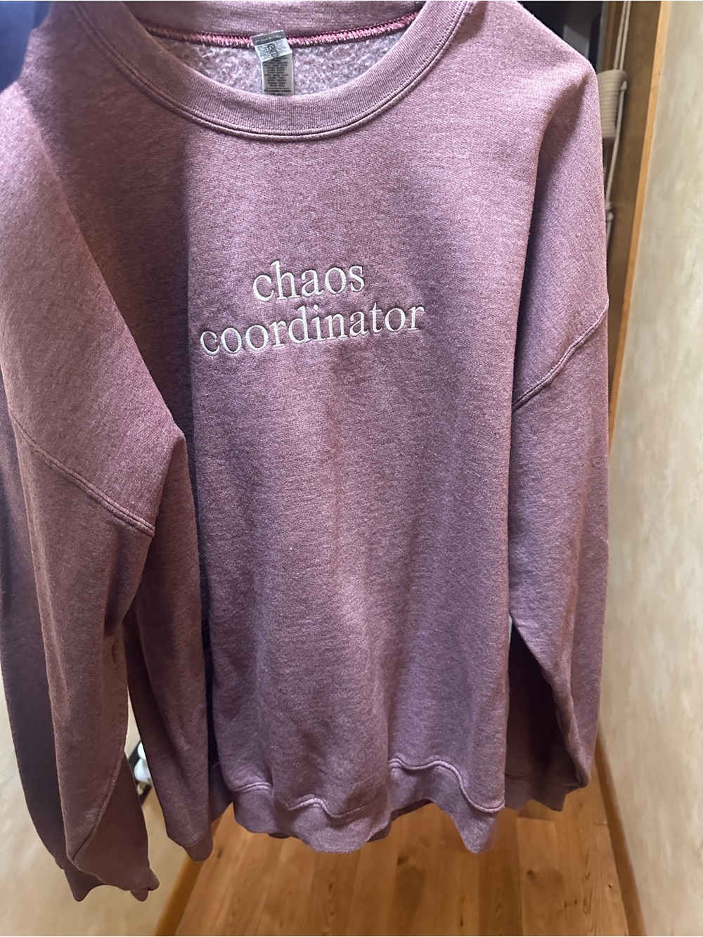 Gildan 'Chaos Coordinator' Crewneck Sweater - Mauve